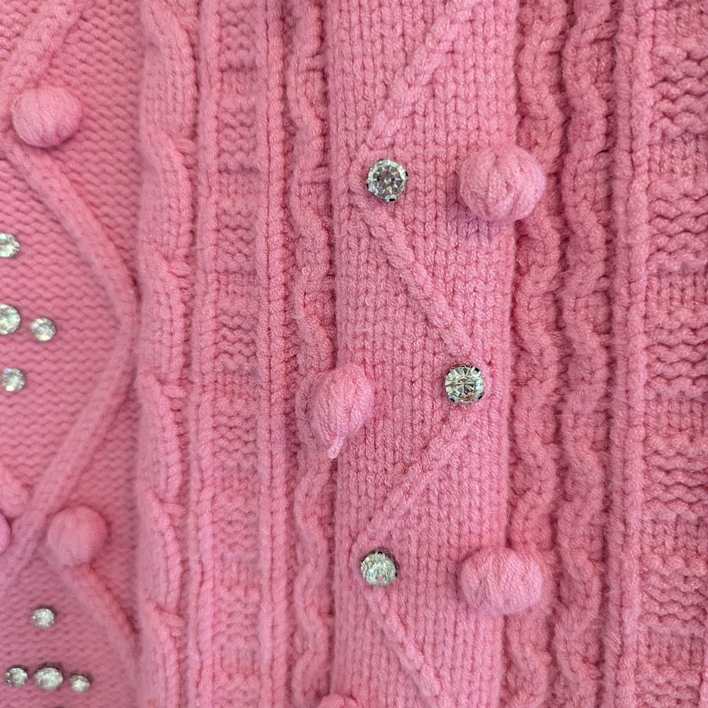 Boston Proper Pink Rhinestone Sweater - Picture 4 of 10